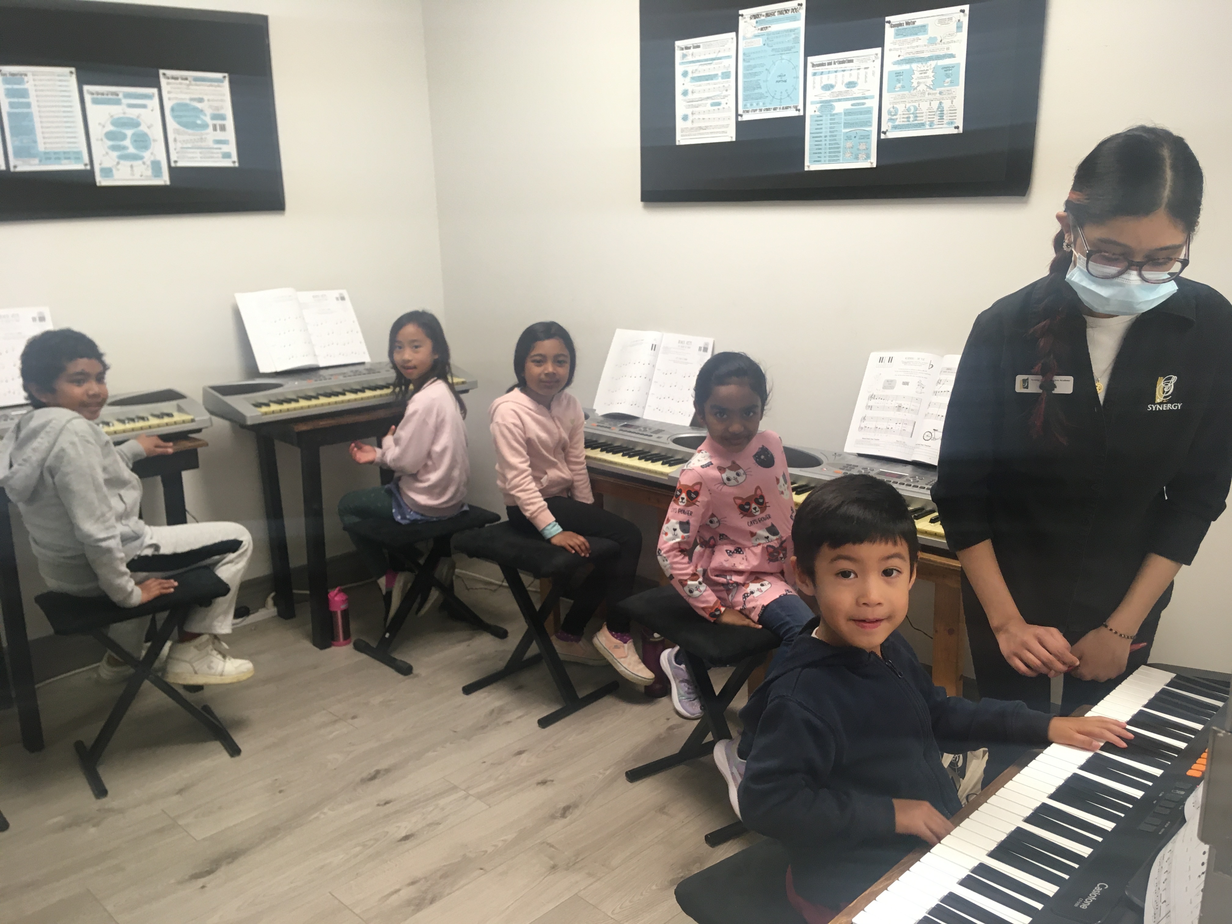 Group music class at SYNERGY Brampton